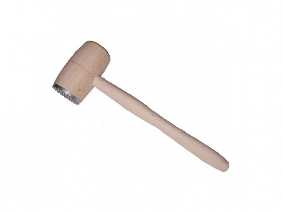 Meat beater with 1x metal,varnished