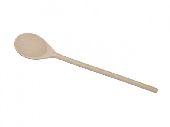 Mixing spoon, maple with deep bowle