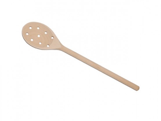 Oval mixing spoon strong with 9 holes