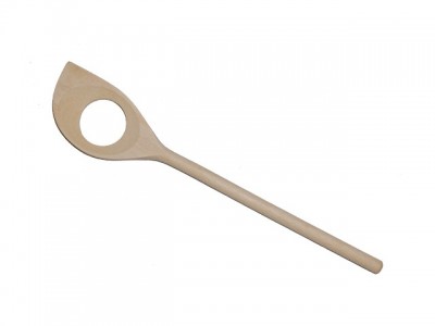 Oval mixing spoon strong pointed/hole