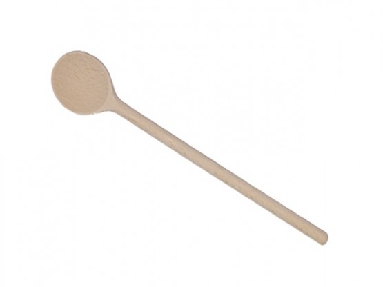 Round mixing spoon, maple